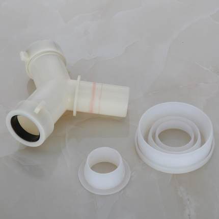 厨房下水道防臭密封圈洗衣机排水管三通接头Y型PVC管接头防溢水