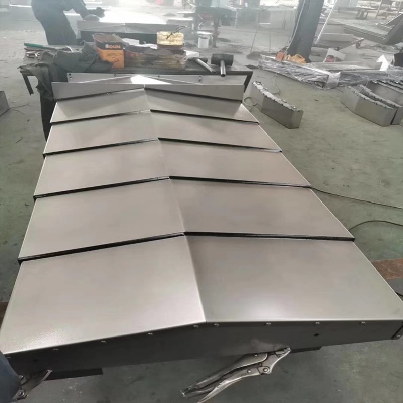 cnc850机床导轨钢板防护罩龙门铣床镗床伸缩护P板1060加工中心钣