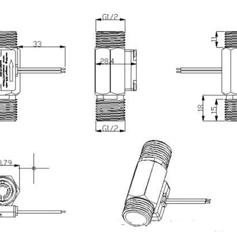 4分铜壳 带过滤网通断信号开关  水流开关 磁簧 接近干簧管开关