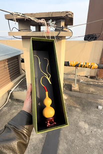 招财保平安定乾坤摆件竹子龙头葫芦吐烟空心香新款摆件趣味创意