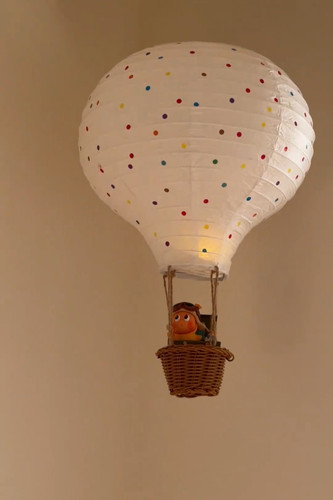 新款彩色波点氛围感公仔创意挂饰品diy材料包自制热气球挂饰客厅