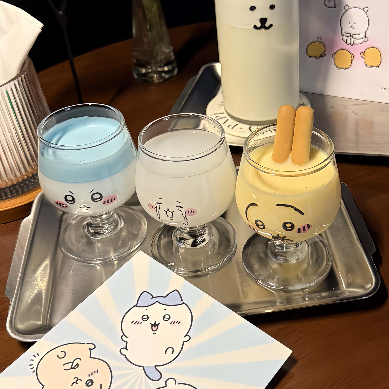 早餐果汁咖啡完美搭配高颜值吉伊卡哇乌萨奇小八吉伊可爱玻璃杯