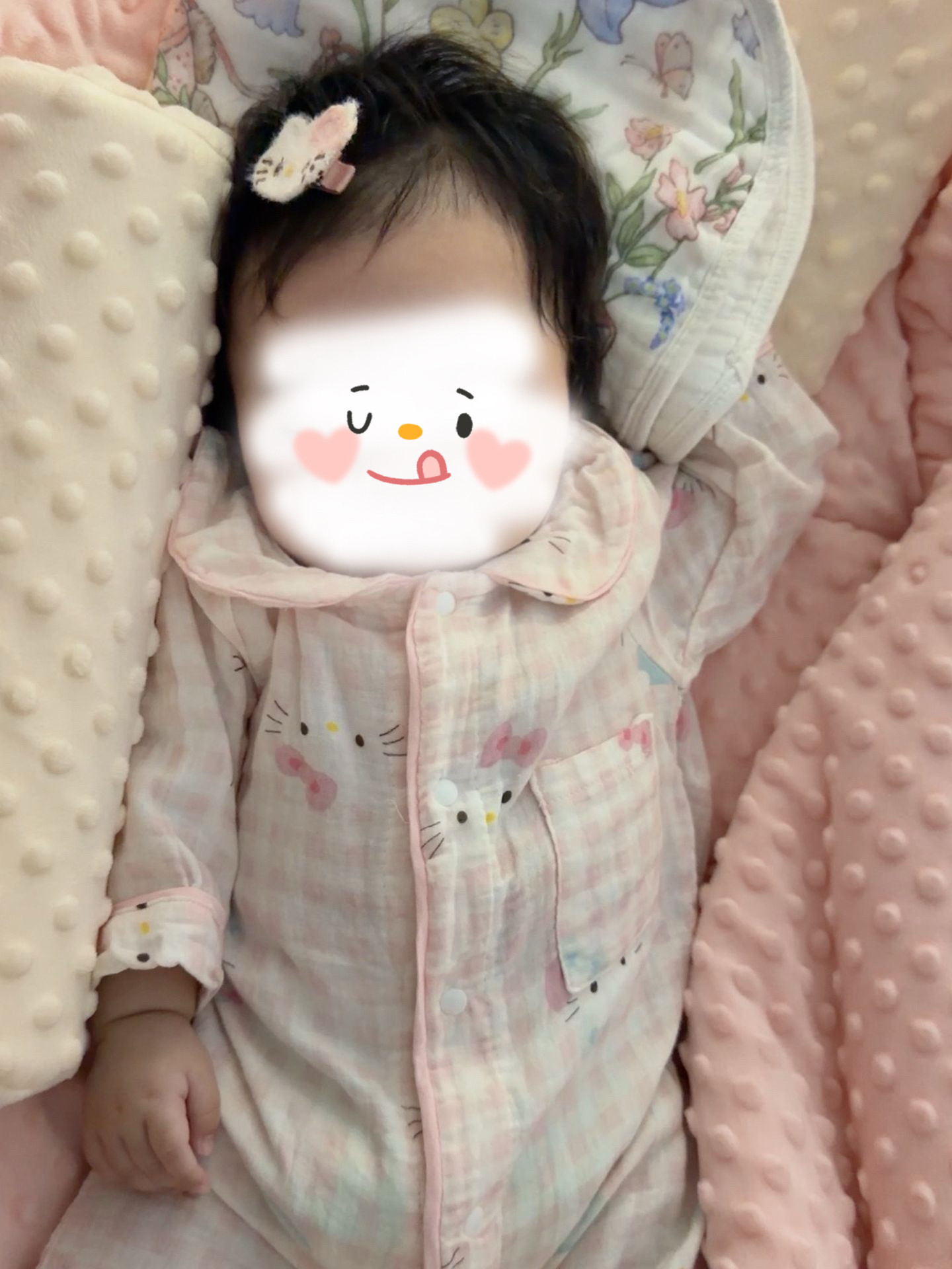 婴儿连体衣春季洋气马桶猫咪图案2026百搭长袖爬爬服宝宝衣服