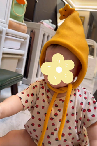 可爱宝宝遮耳万圣节新款2025保暖星星可爱小精灵帽子羊毛毡小星星