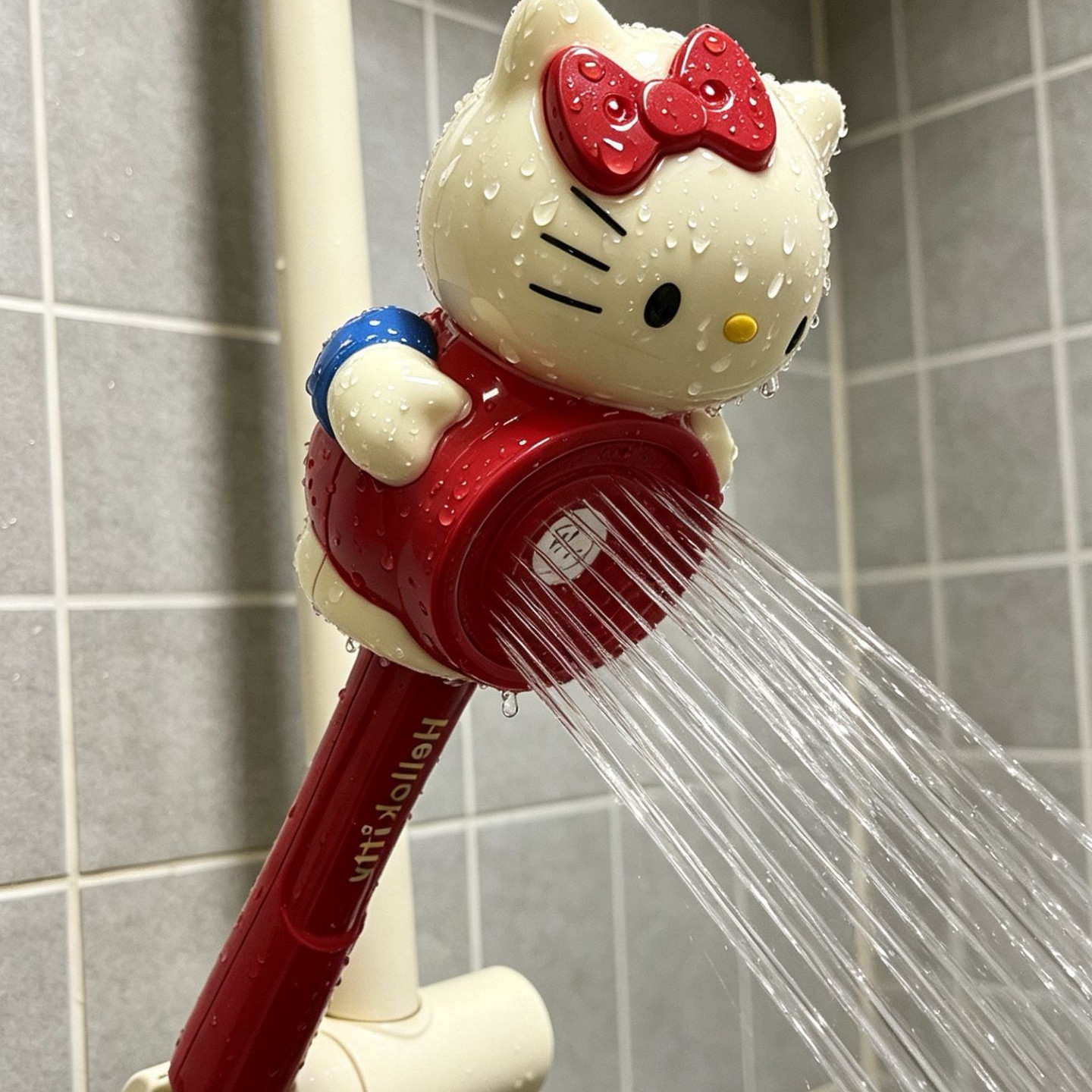 增压淋浴头家用手持莲蓬头可爱小猫新款2026花洒卡通浴室可爱喷头