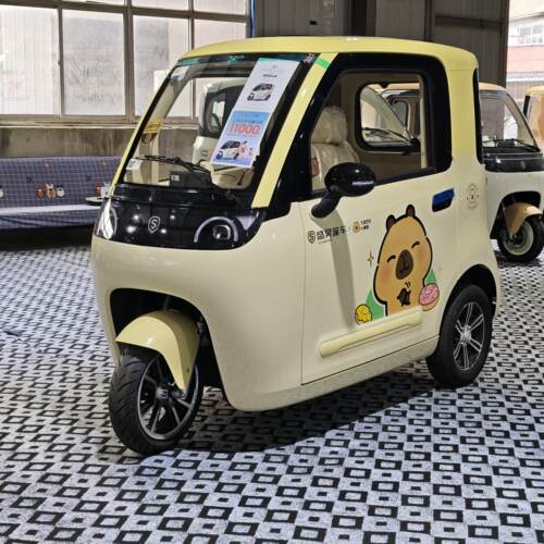 盛昊米粒E01Pro新国标电动三轮篷车动力版智能全封闭代步接送孩子