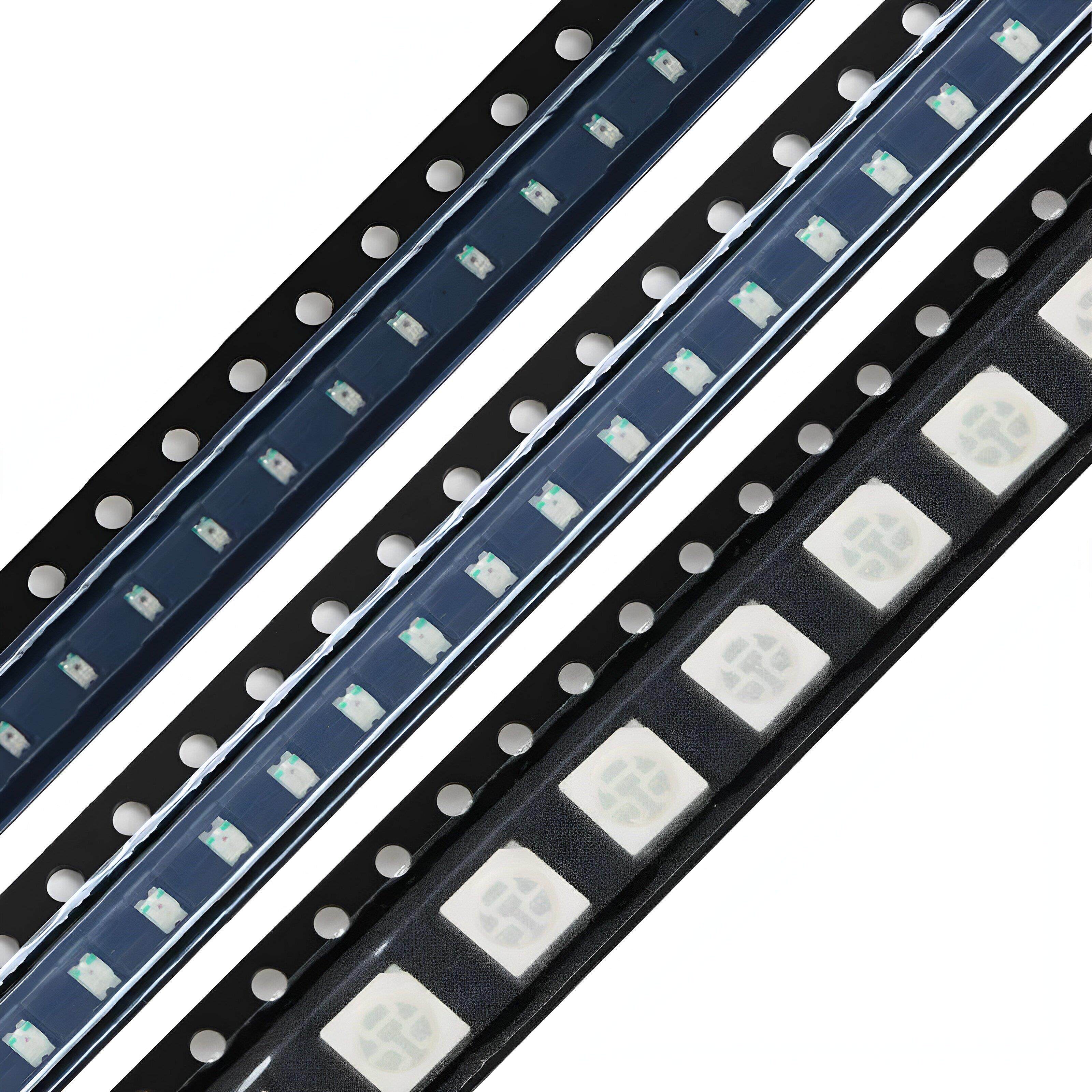 贴片LED 0402 0603 0805 1206红黄蓝绿白色灯 高亮发光灯珠二极管