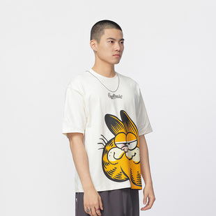 T恤 圆领宽松加菲猫短袖 Fun潮牌2025新款 男女同款