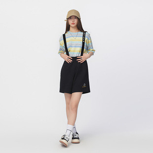 Fun潮牌背带裤 女25年夏季 新款 加菲猫联名印花短裤