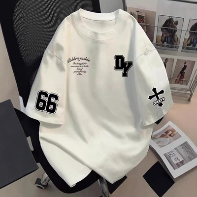 专柜撤回捡漏~限时冲量美式潮流街头个性设计感2025男女短袖T恤衫