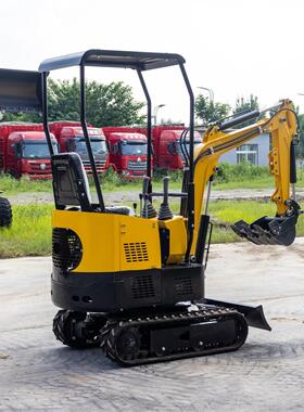 出口欧洲HT10LI电动挖掘机 新能源家用农用1吨小挖机微型迷你钩机