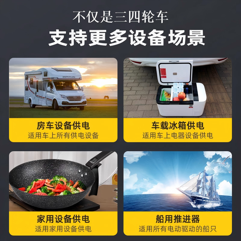 宁德磷酸铁锂电池12V24V48V60V72V三四轮电瓶大容量储能电源定制