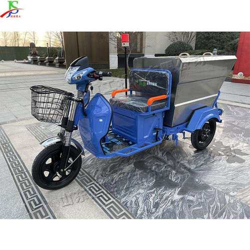 500L牛头不锈钢保洁车 小型街道垃圾物料清理车 物业绿化保卫车