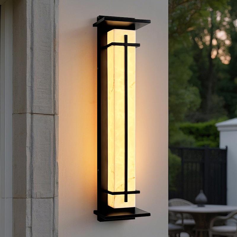 跨境新户外简约别墅灯室外墙灯花园工程庭院大门两侧LED仿水壁灯