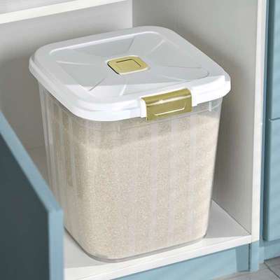 米桶面粉储存罐50斤防潮防虫密封家用储米箱30装大米收纳盒存米面