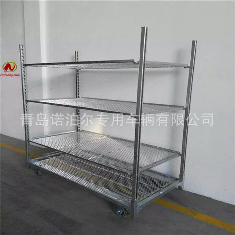 园林手推工具车热镀锌处理花架车层高可调花卉台车多规格