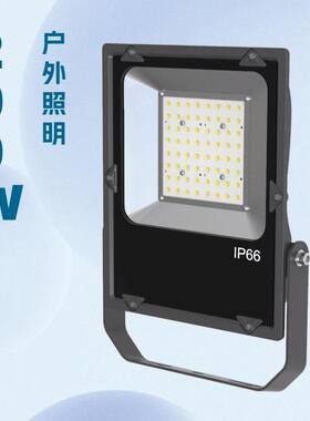 50W100W150W200W泛光灯高光效港口照明灯广告招牌灯户外LED投光灯