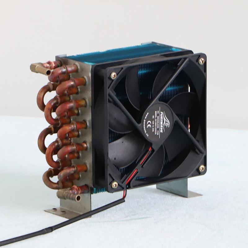 CP4X6X120散热器带接头带宝塔接头管翅片水冷散热器冷凝器