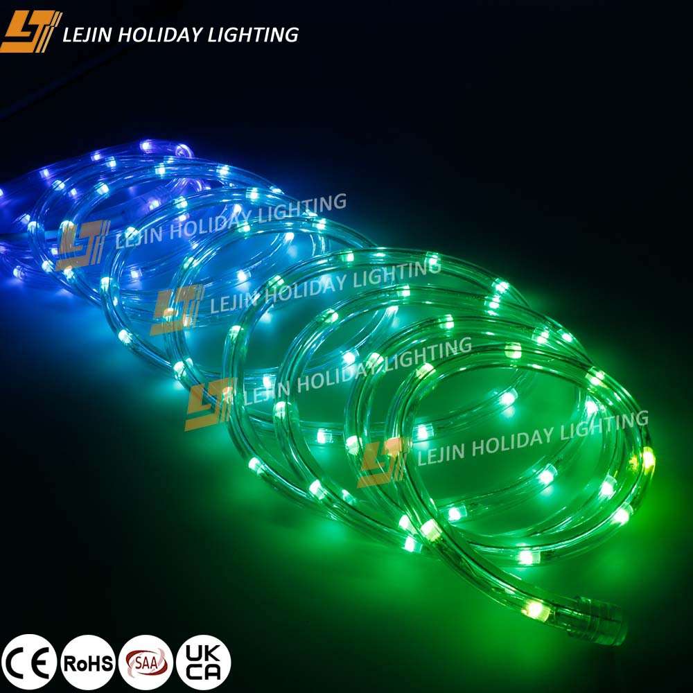 跨境PVC智能彩虹管节日户外景观彩灯220VPLC控制器防水霓虹管