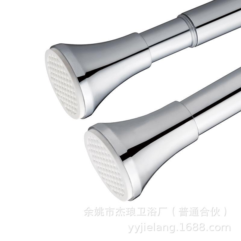 免打孔伸缩晾衣杆窗帘杆衣柜支撑架卫生间挂不锈钢收缩浴帘杆