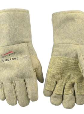 卡斯顿ABG-5T-34隔热手套 绿色防火阻燃手套 500度耐高温手套