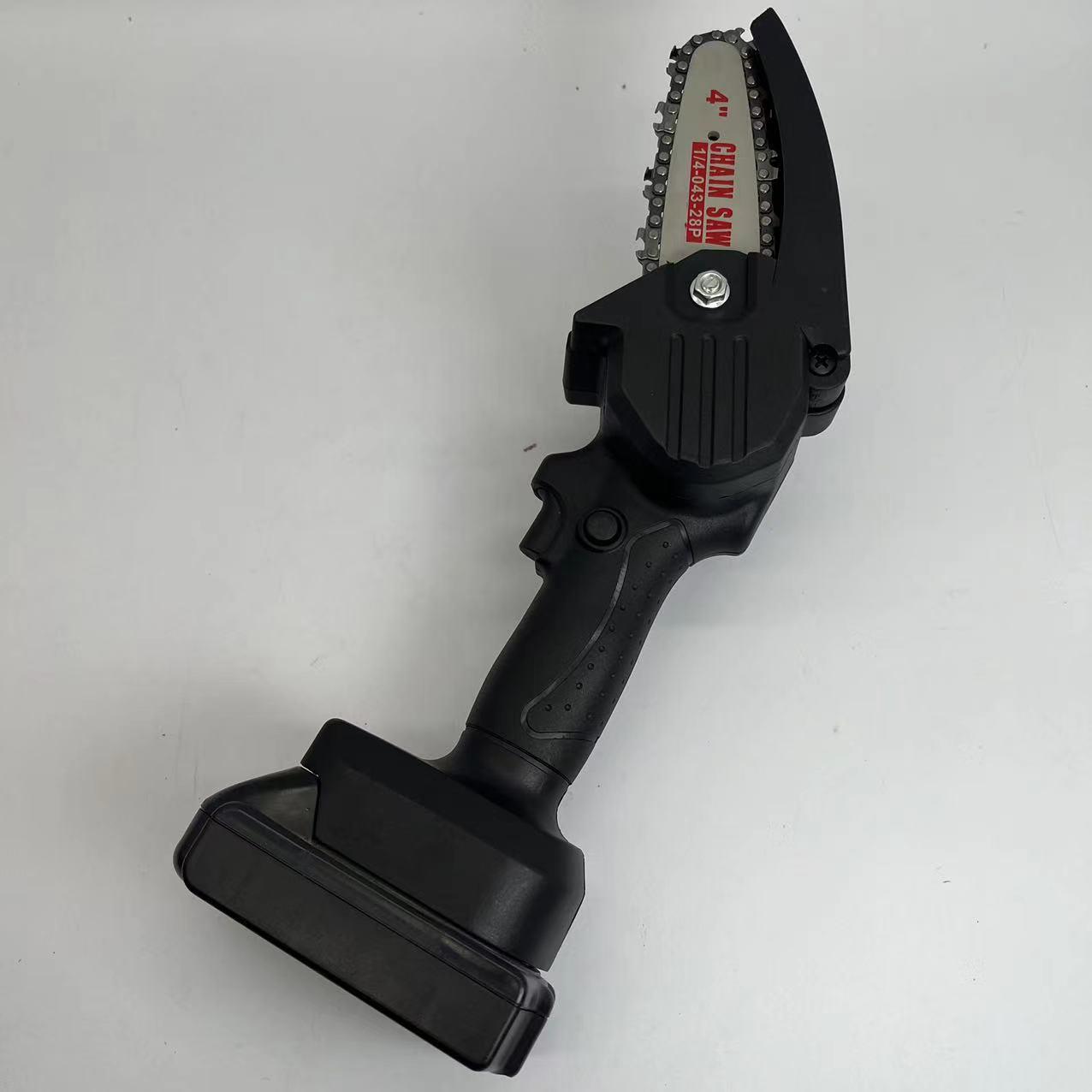 升级款迷你锂电锯充电式小型手持电锯伐木修枝园林电动工具电链锯