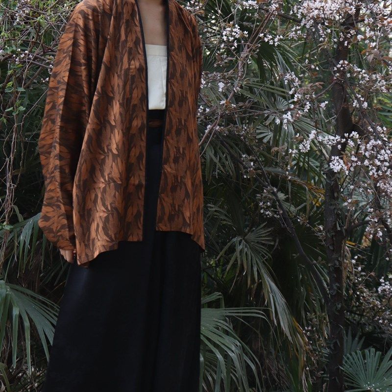 裳裳者华 棕 春夏秋宋制三裥裙飞机袖直领对襟短衫褙子日常汉服,女装/女士精品,汉服半身裙,淘宝优惠券,粉丝福利购,淘宝优惠卷