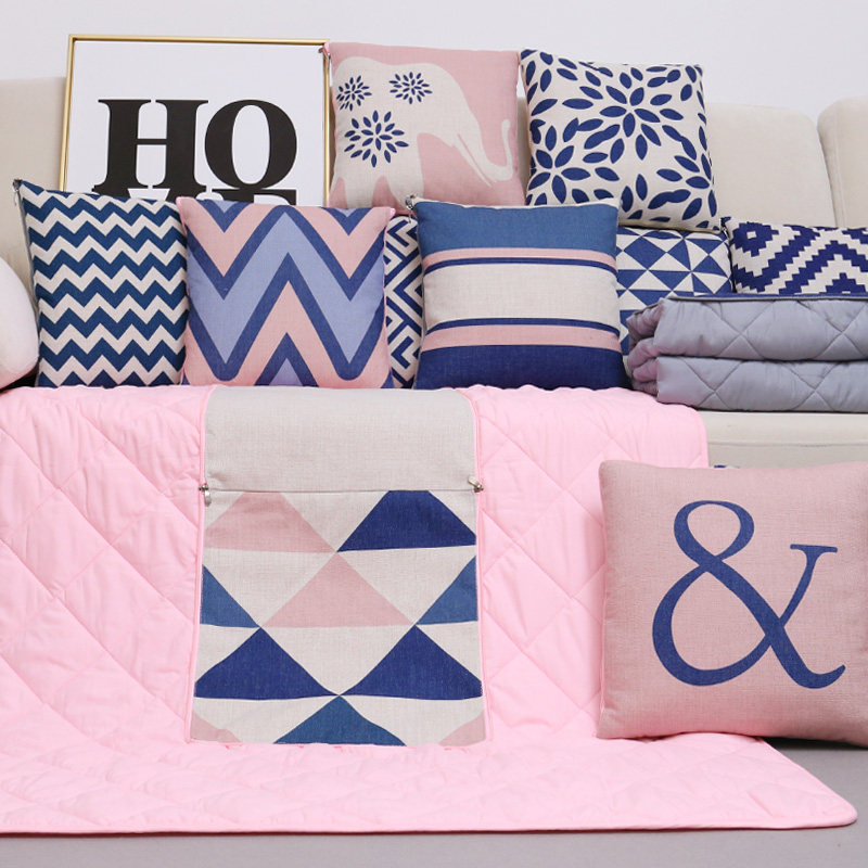 北欧风几何抱枕被子两用汽车靠垫被沙发靠枕被空调被加厚午休毯子,居家布艺,抱枕被,淘宝优惠券,粉丝福利购,淘宝优惠卷