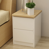 40cm储物小户型卧室原木色超窄边柜 小床头柜迷你简约20
