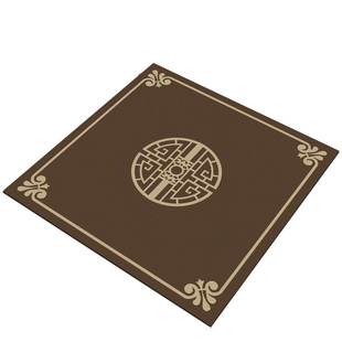 复古皮革茶几八仙桌桌垫新中式防油防水正方型可擦洗老式四方桌布