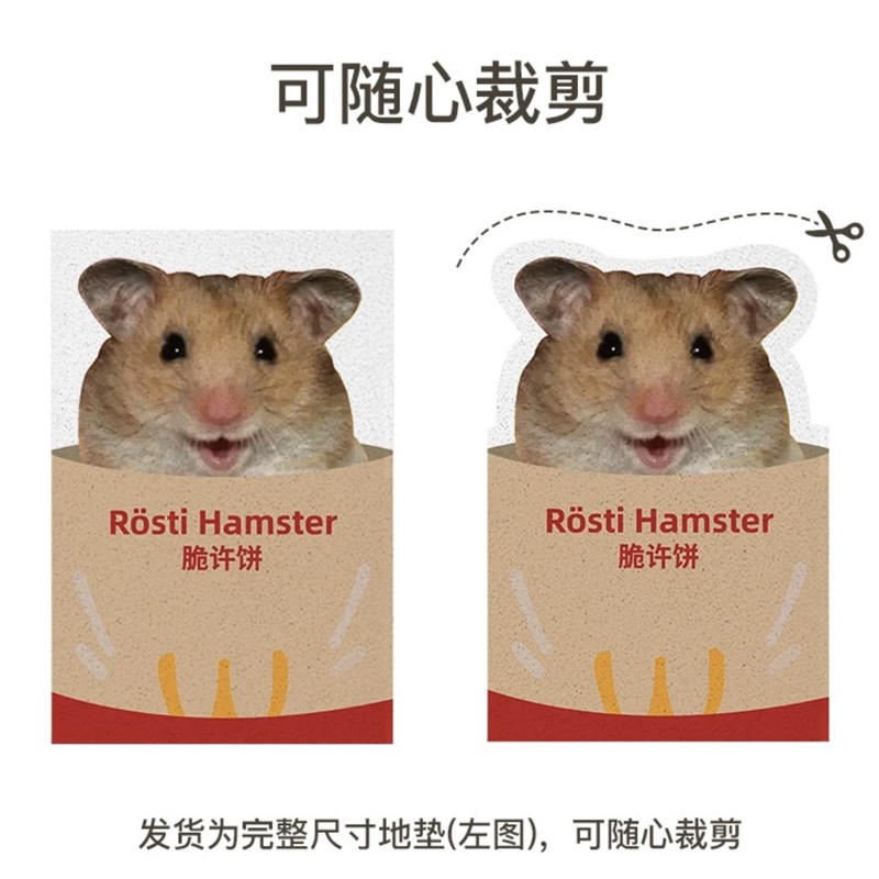 金丝熊脆许饼入户门地垫可爱玄关进门门垫丝圈脚垫可裁剪门口地毯