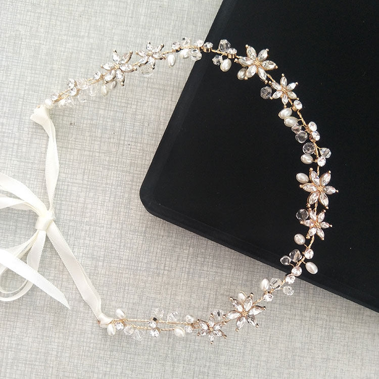 儿童头饰唯美手工水晶串珠发箍花环发卡子 学生礼服配饰 女童发饰,童装/婴儿装/亲子装,发饰,淘宝优惠券,粉丝福利购,淘宝优惠卷