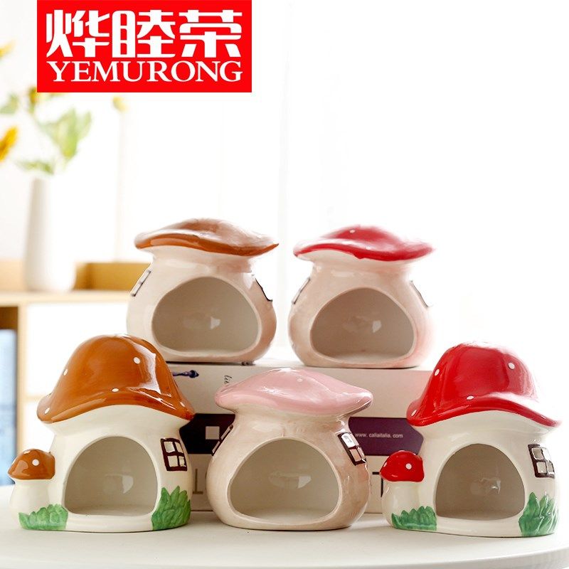 陶瓷仓鼠窝金丝熊窝小鱼小虾蟹守宫无底南瓜窝宠物通用鱼缸躲避屋,宠物/宠物食品及用品,窝,淘宝优惠券,粉丝福利购,淘宝优惠卷