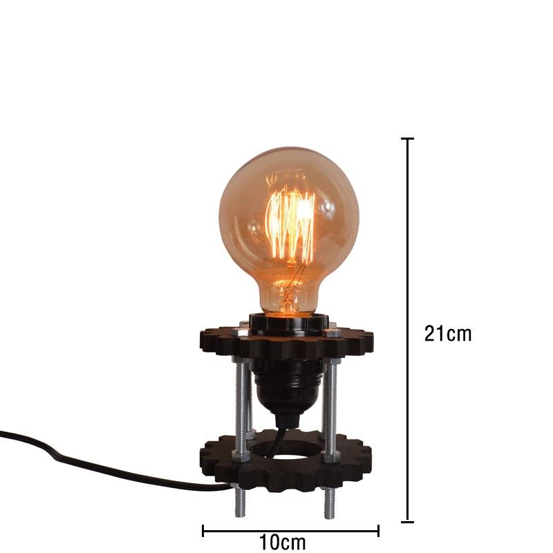 老式美式乡村铁艺台灯怀旧复古风茶楼灯饰酒吧餐厅创意氛围装饰灯,家装灯饰光源,阅读台灯(护眼灯/写字灯),淘宝优惠券,粉丝福利购,淘宝优惠卷