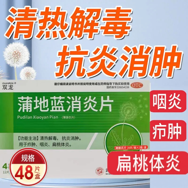 【双龙】蒲地蓝消炎片0.31g*48片/盒