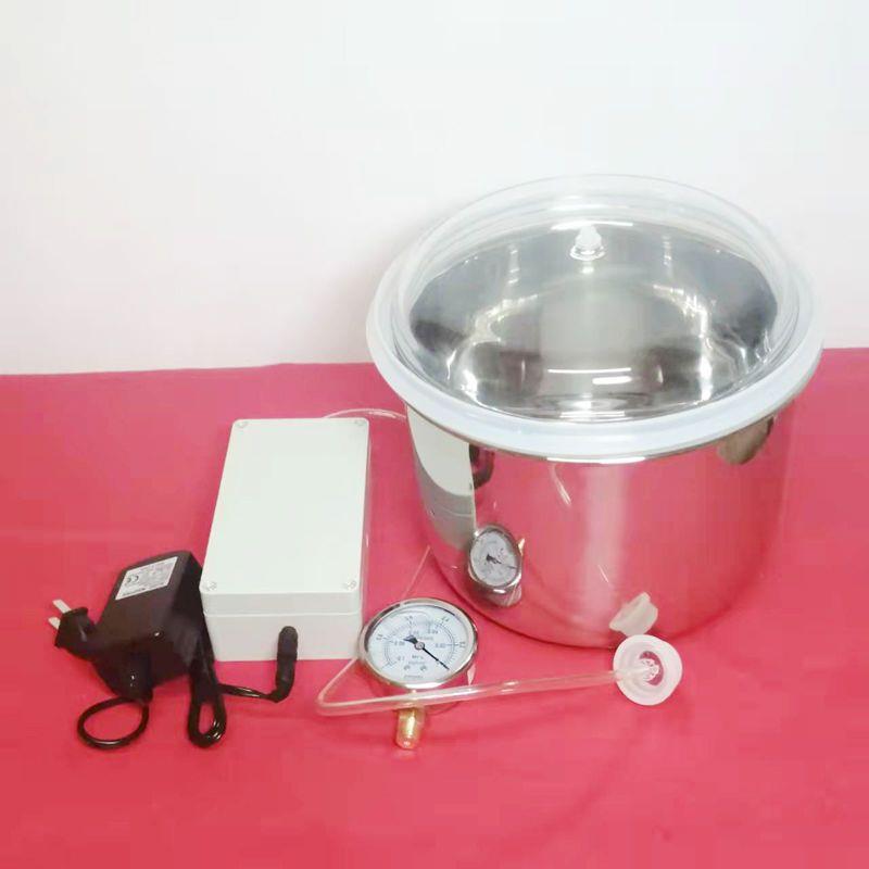 树脂密封罐玻璃不锈钢电动真空机AB胶家用抽真空消泡器除泡滴胶无
