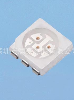 品质保证5050蓝光蓝色贴片led三色蓝灯六脚top高亮0.2W发光二极管