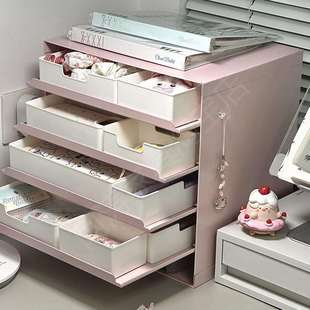 桌面置物架文件收纳架信盘克维索信封盘办公抽拉式分层玄关收纳盒