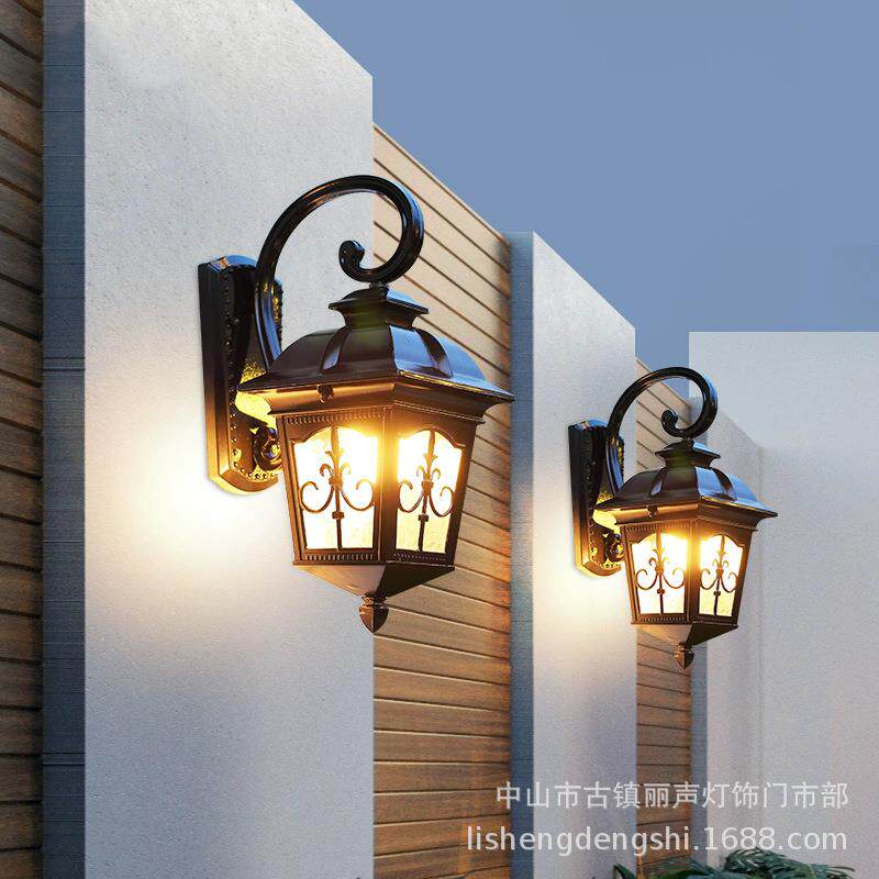 户外壁灯防水欧式复古壁灯阳台过道庭院室内照明led防水灯具花园