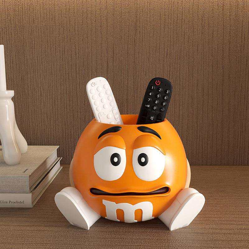 办公室桌面创意经典可爱m豆轻奢笔筒杂物收纳儿童学习文具置物架