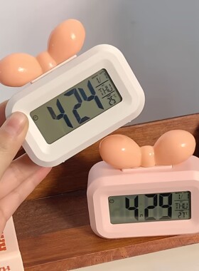 【疯狂抢购】⭐多巴胺蝴蝶结闹钟
