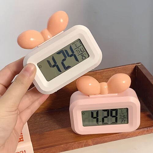 【疯狂抢购】⭐多巴胺蝴蝶结闹钟