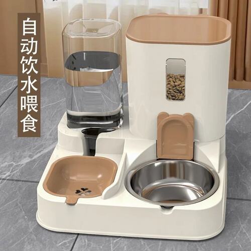 猫狗不插电流动自动喂食饮水器