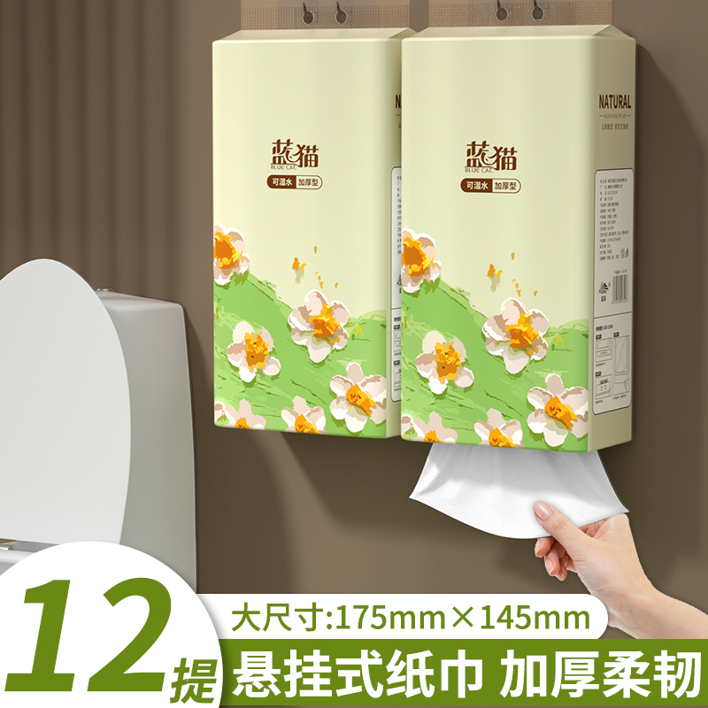 12大提悬挂式抽纸家用大包