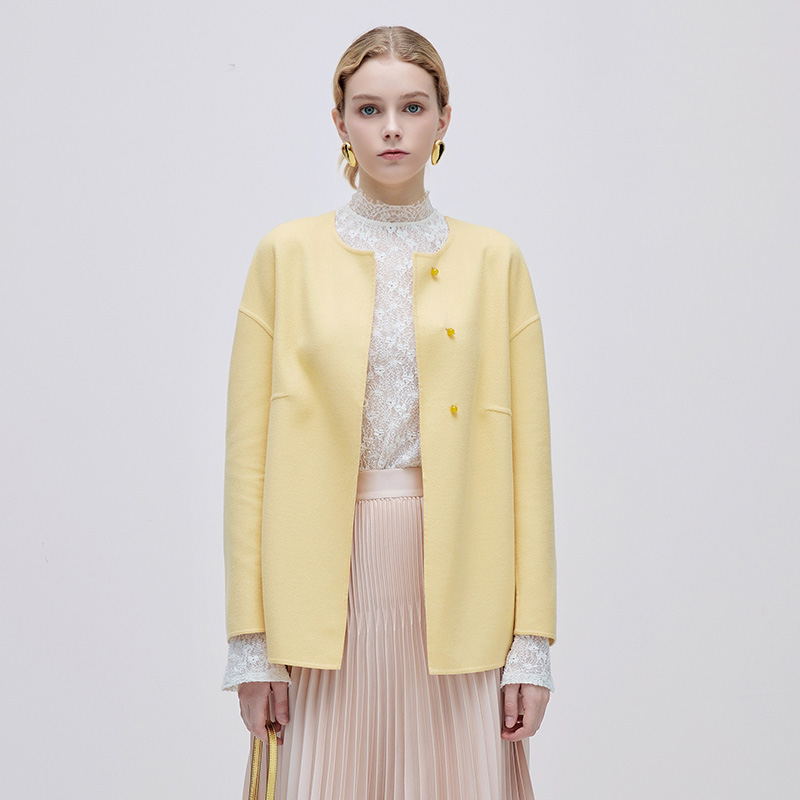 2025春秋新款毛呢外套