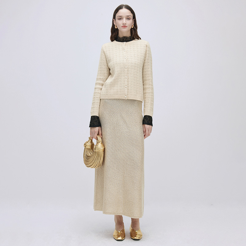 玉兰悠悠秋季新款针织半身裙女