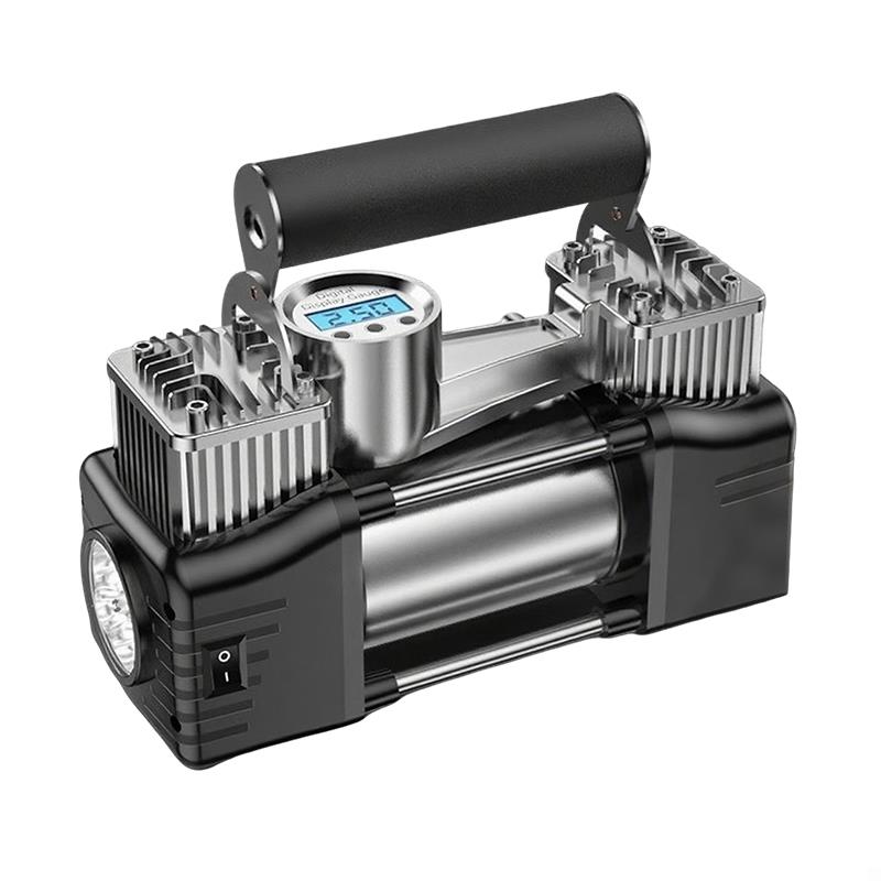 车载充气泵汽车高压打气泵小轿车便携式用轮胎大功率电动双缸电动