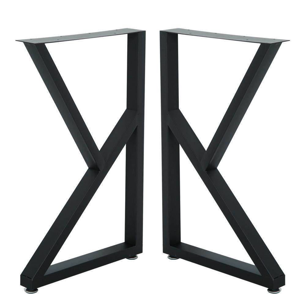 现代铁艺桌脚支架 简约家具五金配件 实木餐桌架办公桌腿