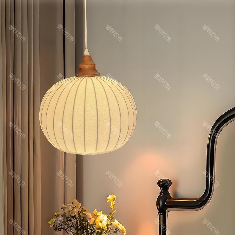 法式复古中古风文艺术餐厅奶油风云朵吊灯具餐桌布艺卧室吧台灯罩