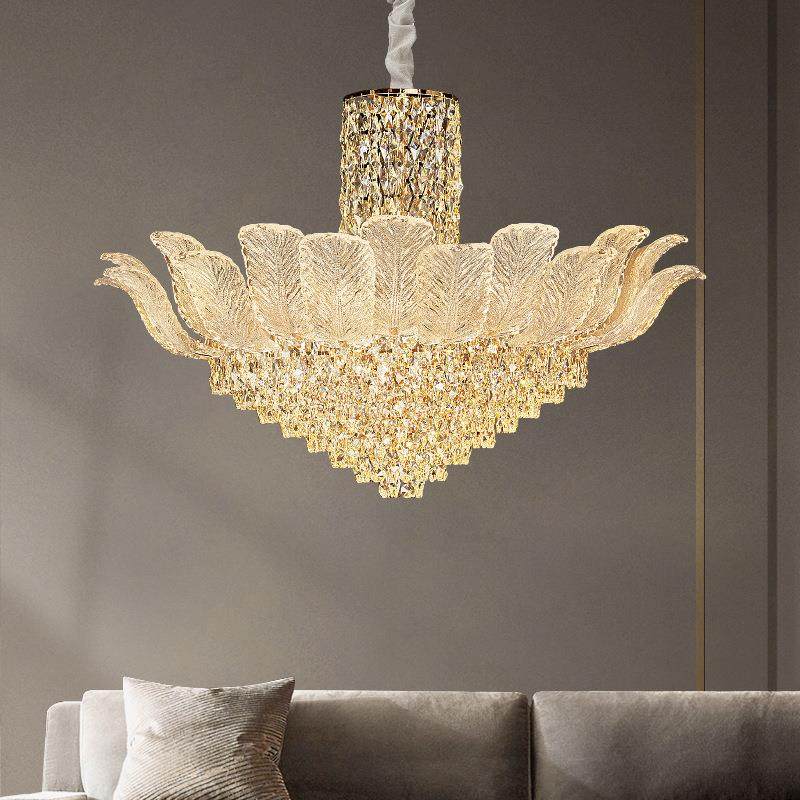铧锒客厅水晶吊灯2025新款轻奢高端大气餐厅吊灯奢华大师设计灯具